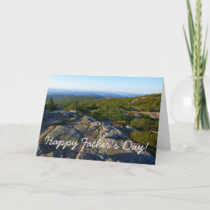 Morning atop Cadillac Mountain Acadia Father's Day Card