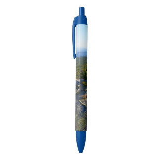 Morning atop Cadillac Mountain at Acadia Blue Ink Pen