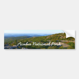 Morning atop Cadillac Mountain at Acadia Bumper Sticker