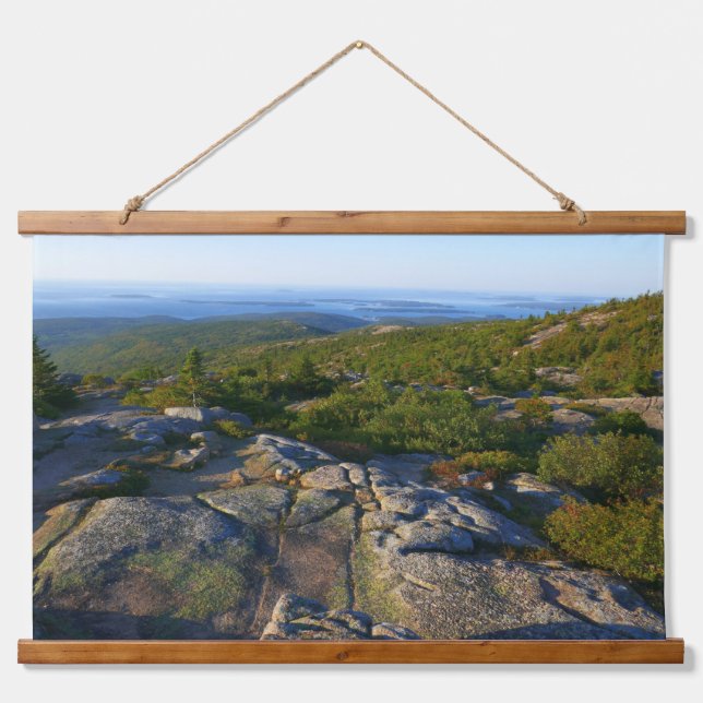Morning atop Cadillac Mountain at Acadia Hanging Tapestry (Front)