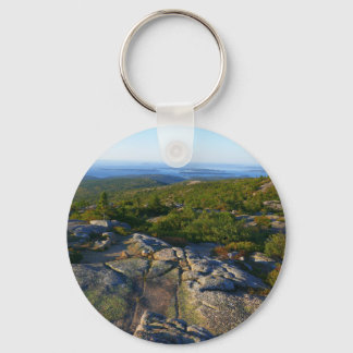 Morning atop Cadillac Mountain at Acadia Key Ring