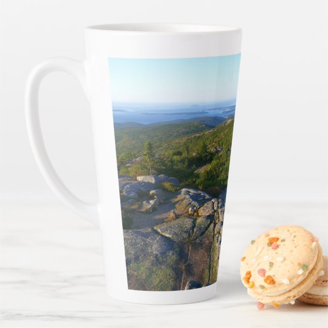 Morning atop Cadillac Mountain at Acadia Latte Mug (In Situ)