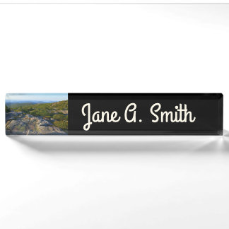 Morning atop Cadillac Mountain at Acadia Nameplate