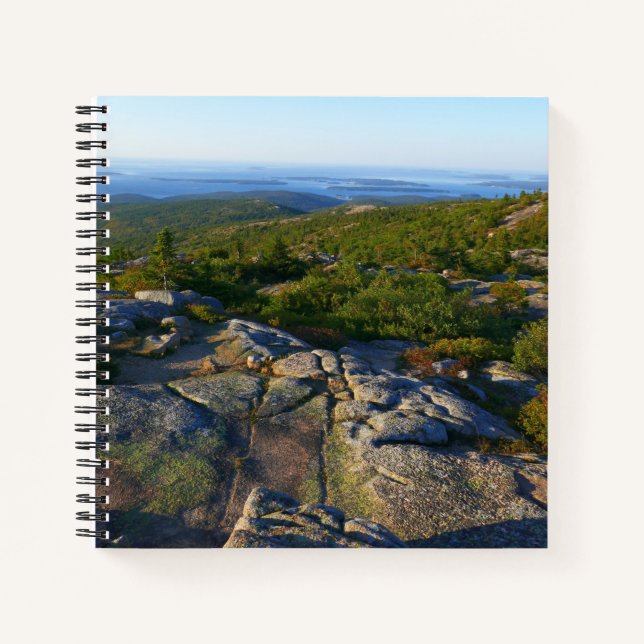 Morning atop Cadillac Mountain at Acadia Notebook (Front)
