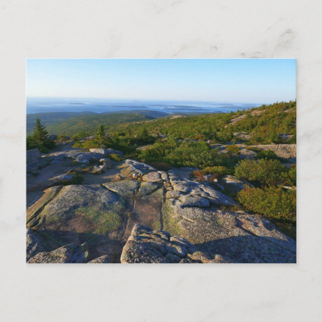 Morning atop Cadillac Mountain at Acadia Postcard (Front)