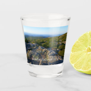 Morning atop Cadillac Mountain at Acadia Shot Glass