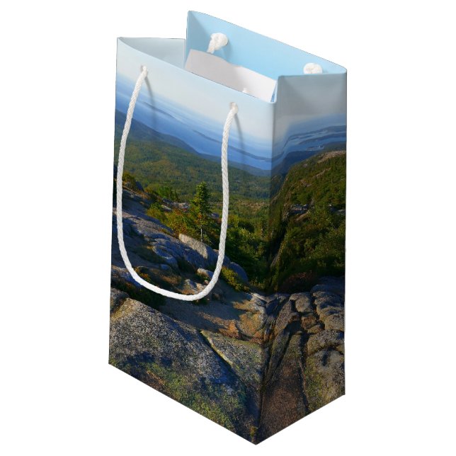 Morning atop Cadillac Mountain at Acadia Small Gift Bag (Back Angled)