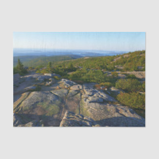 Morning atop Cadillac Mountain at Acadia Tissue Paper