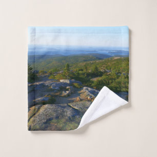 Morning atop Cadillac Mountain at Acadia Wash Cloth