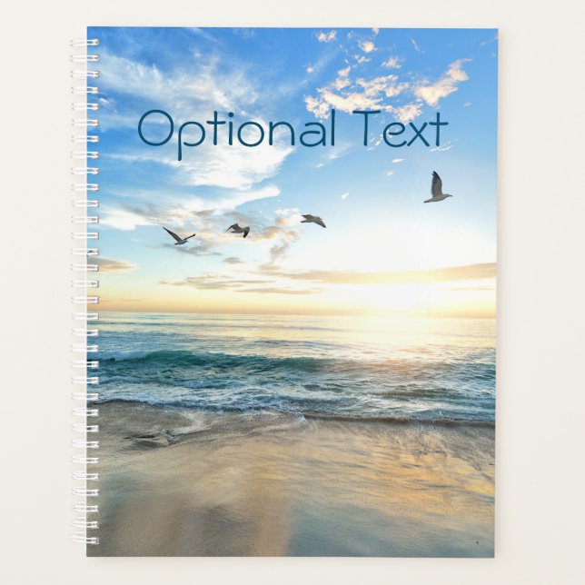 Morning Beach Seagulls Planner (Front)