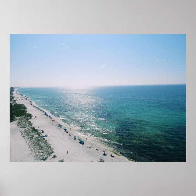 Morning Beach View Poster (Front)