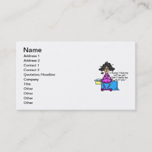 Morning Before Coffee Humour Business Card