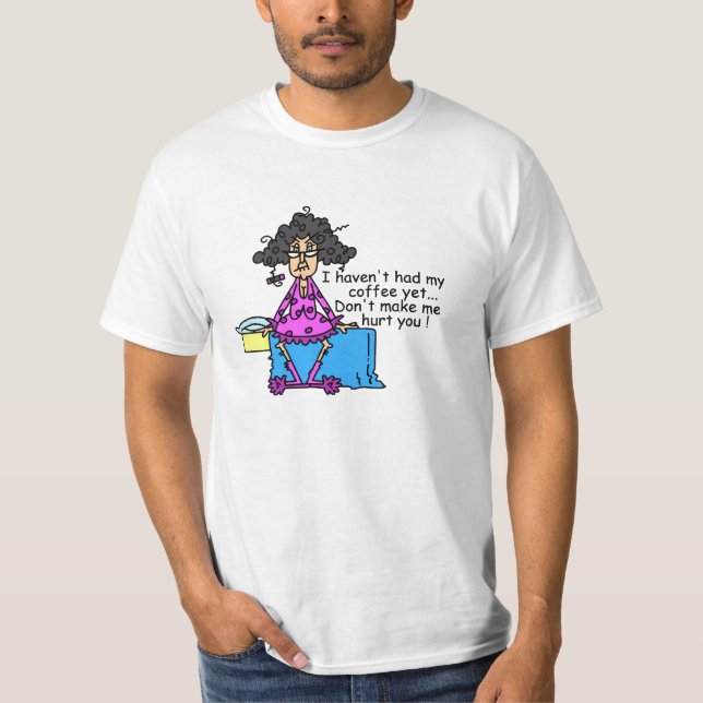 Morning Before Coffee Humour T-Shirt (Front)