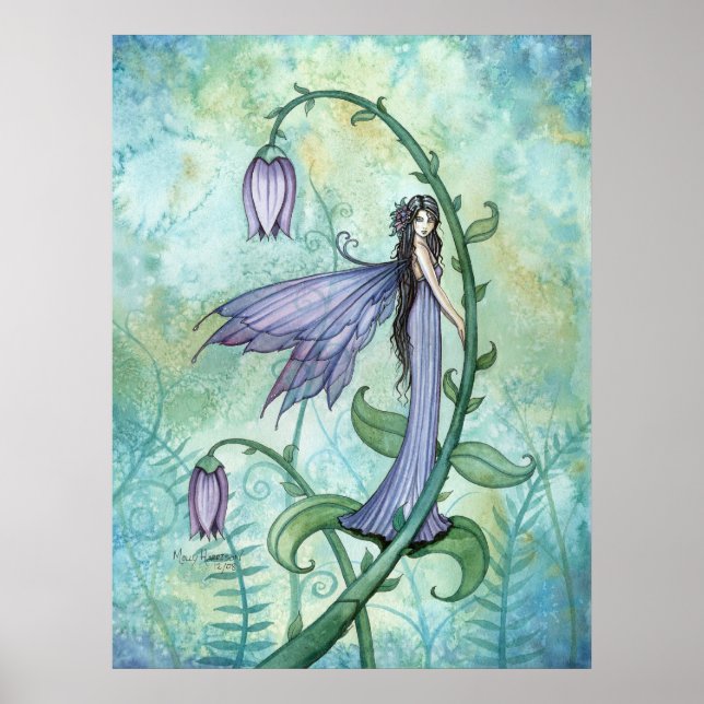 Morning Bell Fairy Fantasy Poster Print (Front)