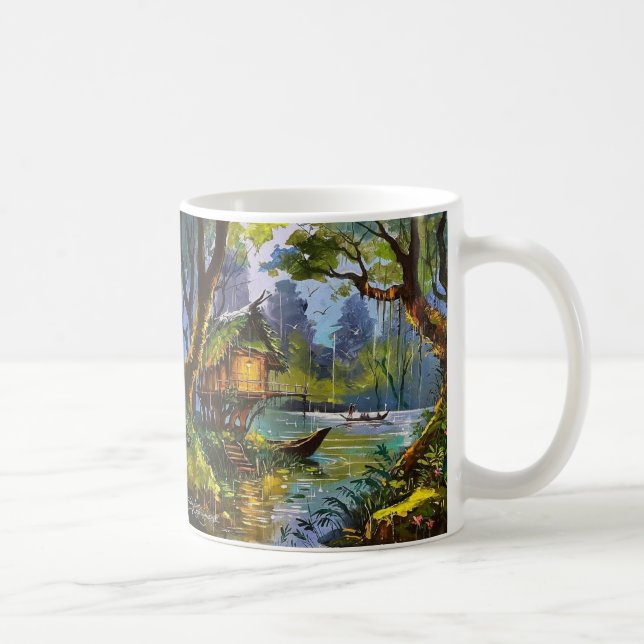 Morning Bliss Coffee Cravings Tea Time Sip & Smile Mug (Right)