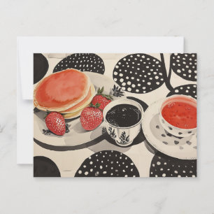 Morning Breakfast Postcard