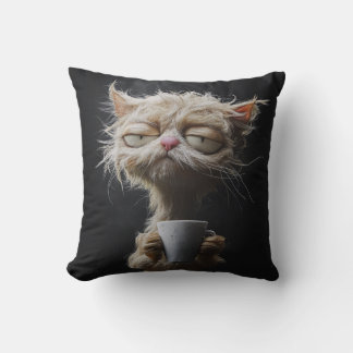 Morning Brew Bliss - Cat Cushion