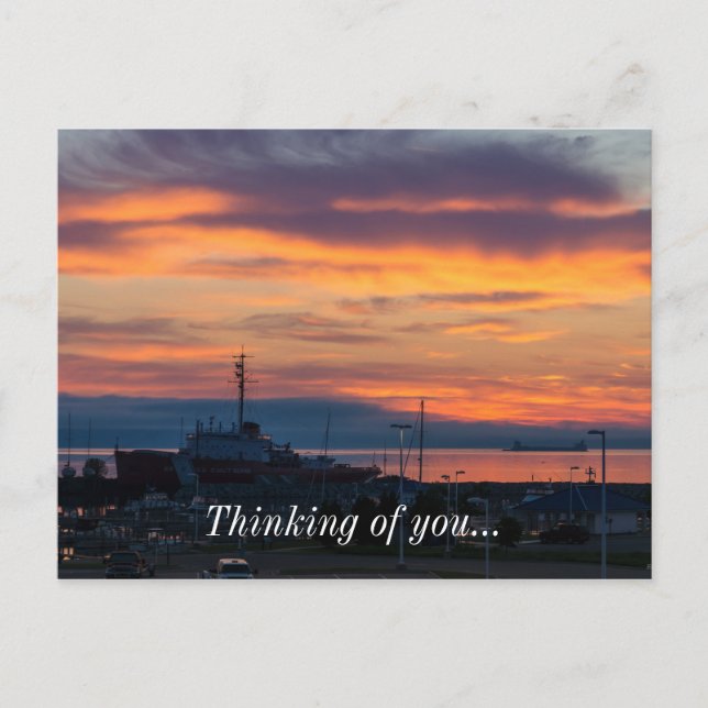 Morning Burst Over Mackinaw Postcard (Front)