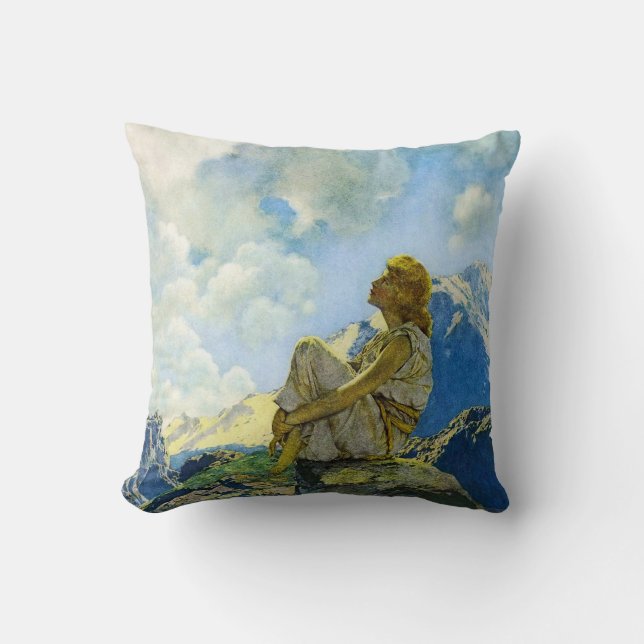 Morning, by Maxfield Parrish Cushion (Front)