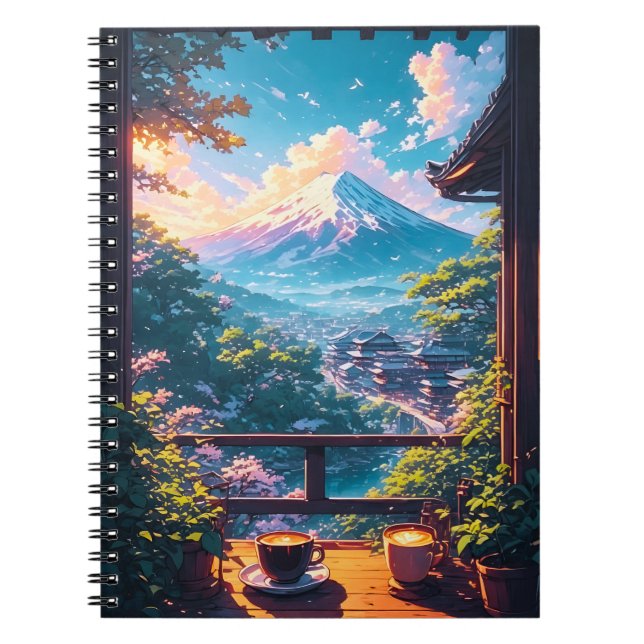 Morning Calm over Fuji Notebook (Front)