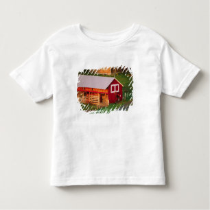 Morning chores on the farm. USA, Vermont, Toddler T-Shirt