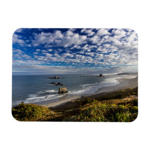 Morning clouds and fog at the beach magnet