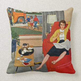 Morning Coffee Break Cushion