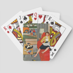 Morning Coffee Break Playing Cards
