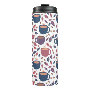 Morning Coffee Cute Colourful Fun Pattern Thermal Tumbler