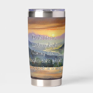 Morning Coffee Haiku  Insulated Tumbler