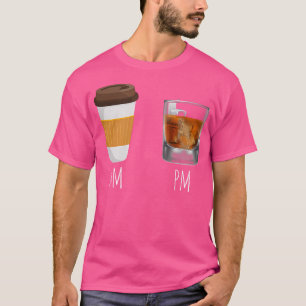 Morning Coffee Whiskey In The Evening - Latte Am W T-Shirt