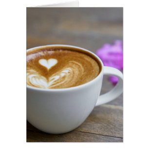 Morning Cup Latte with Heart-Shaped Foam