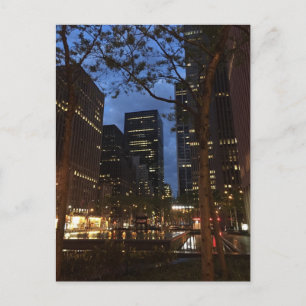 Morning Dawn in Rockefeller Centre Midtown NYC Postcard