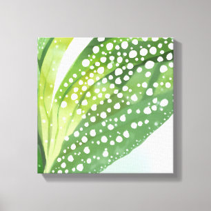 Morning Dew   Modern Botanical Watercolor Canvas Print