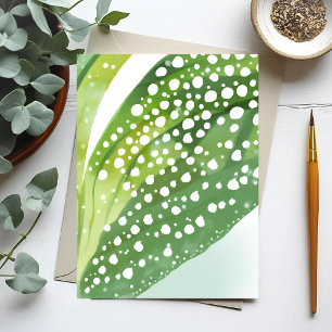 Morning Dew   Modern Botanical Watercolor Postcard