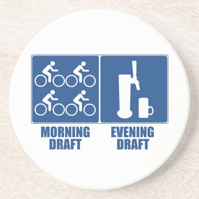 Morning Draught, Evening Draught Coaster (Front)