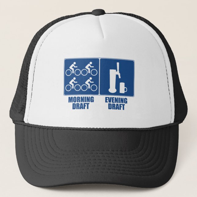 Morning Draught, Evening Draught Trucker Hat (Front)