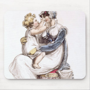 Morning dress, fashion plate from Ackermann's Repo Mouse Pad
