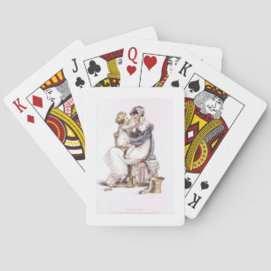 Morning dress, fashion plate from Ackermann's Repo Playing Cards