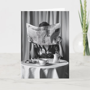 Morning Elegance: Coffee, News, and Serenity Invitation