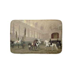 Morning Exercise in the Hofreitschule Bath Mat