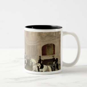 Morning Exercise in the Hofreitschule Two-Tone Coffee Mug
