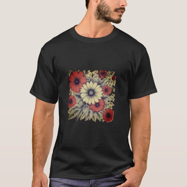 Morning Flowers T-shirt (Front)