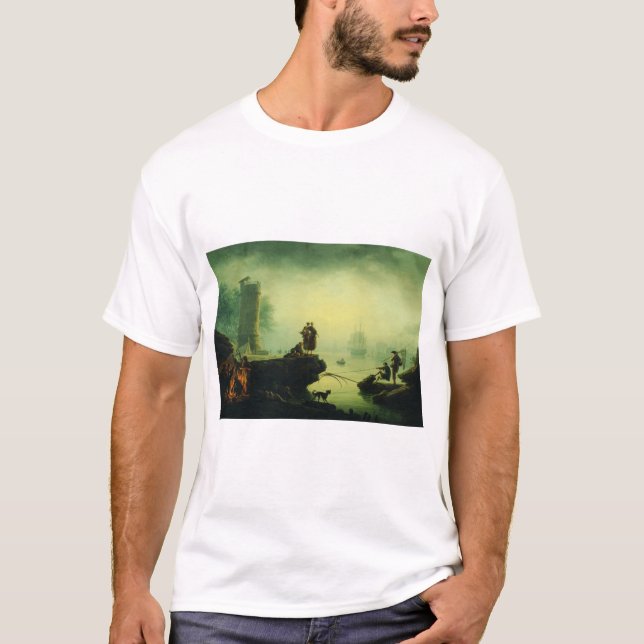 Morning Fog at sea by Joseph Vernet  T-Shirt (Front)