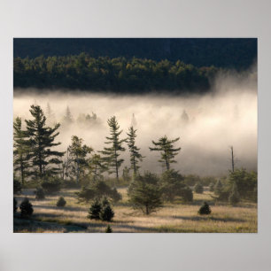 Morning Fog in the Adirondacks Poster