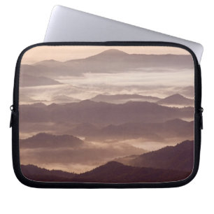 Morning fog in the southern Appalachian Laptop Sleeve