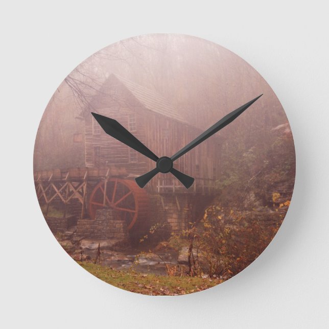 Morning Fog Round Clock (Front)