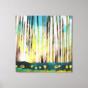 Morning Forest Canvas Print