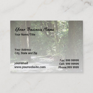 Morning Forest Walk l Nature Landscape Business Card