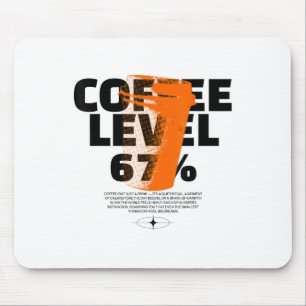 Morning Fuel Retro Coffee 67 Cup Motivation Caffei Mouse Pad